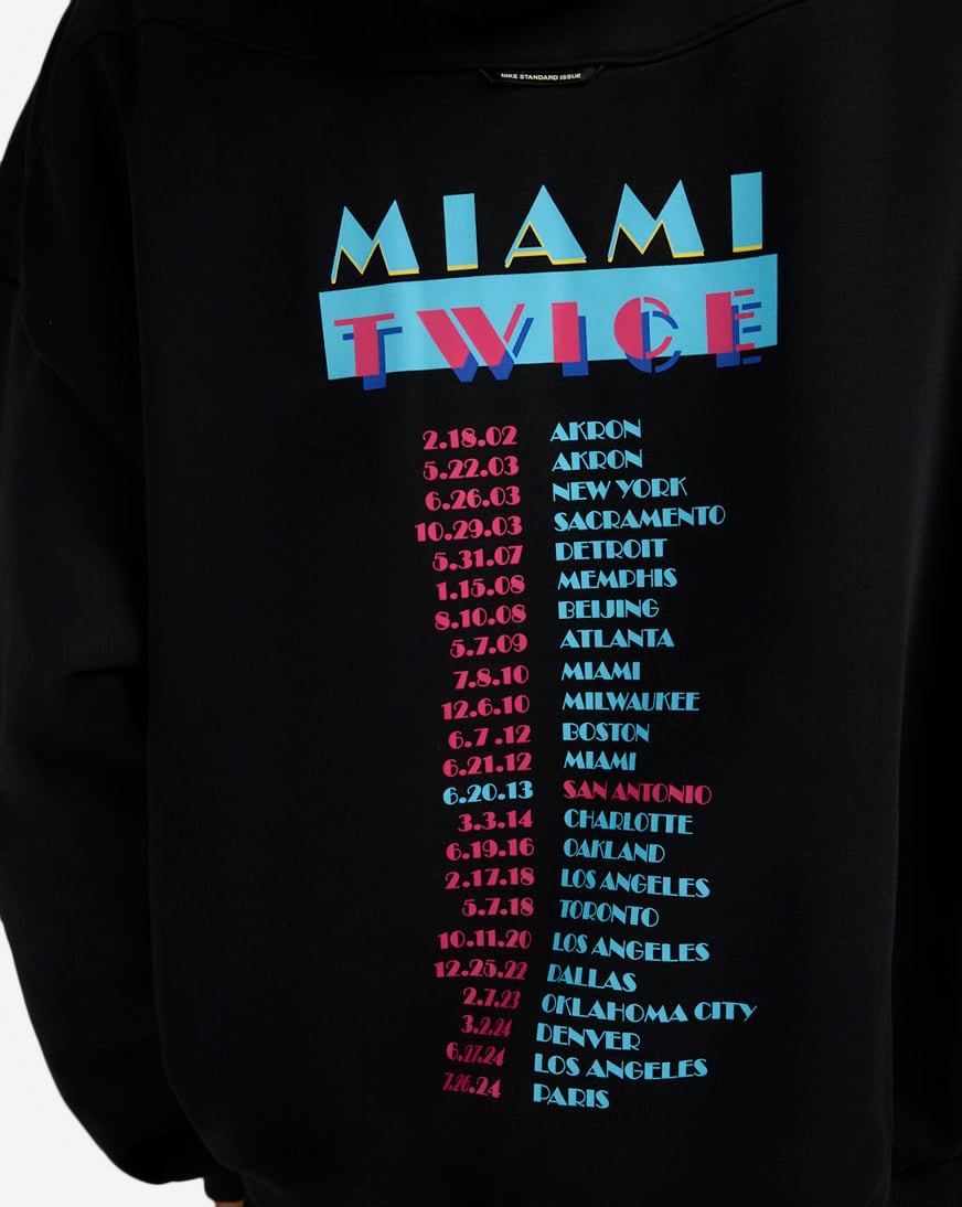 LeBron Standard Issue "Miami Twice" Therma-FIT Basketball Pullover Hoodie