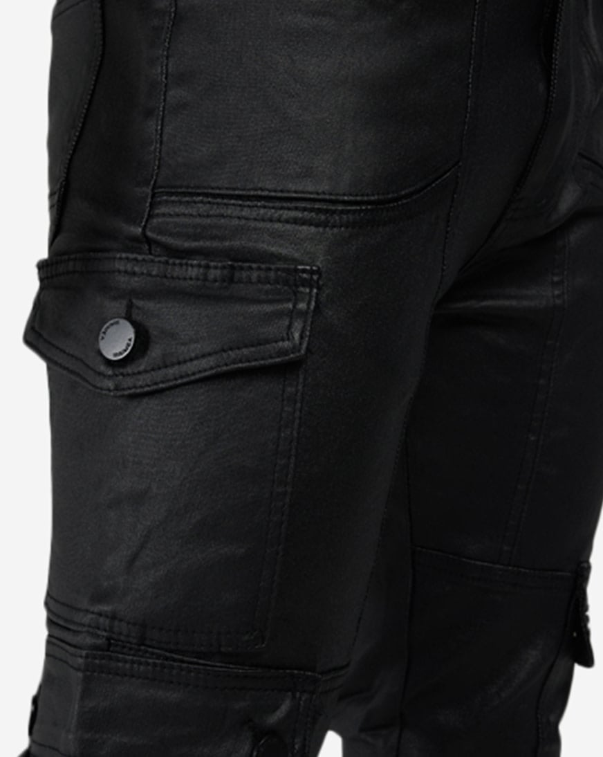 Waxed Cargo Jeans