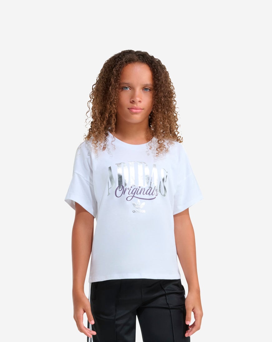 Kids' Silver Foil Logo Tee