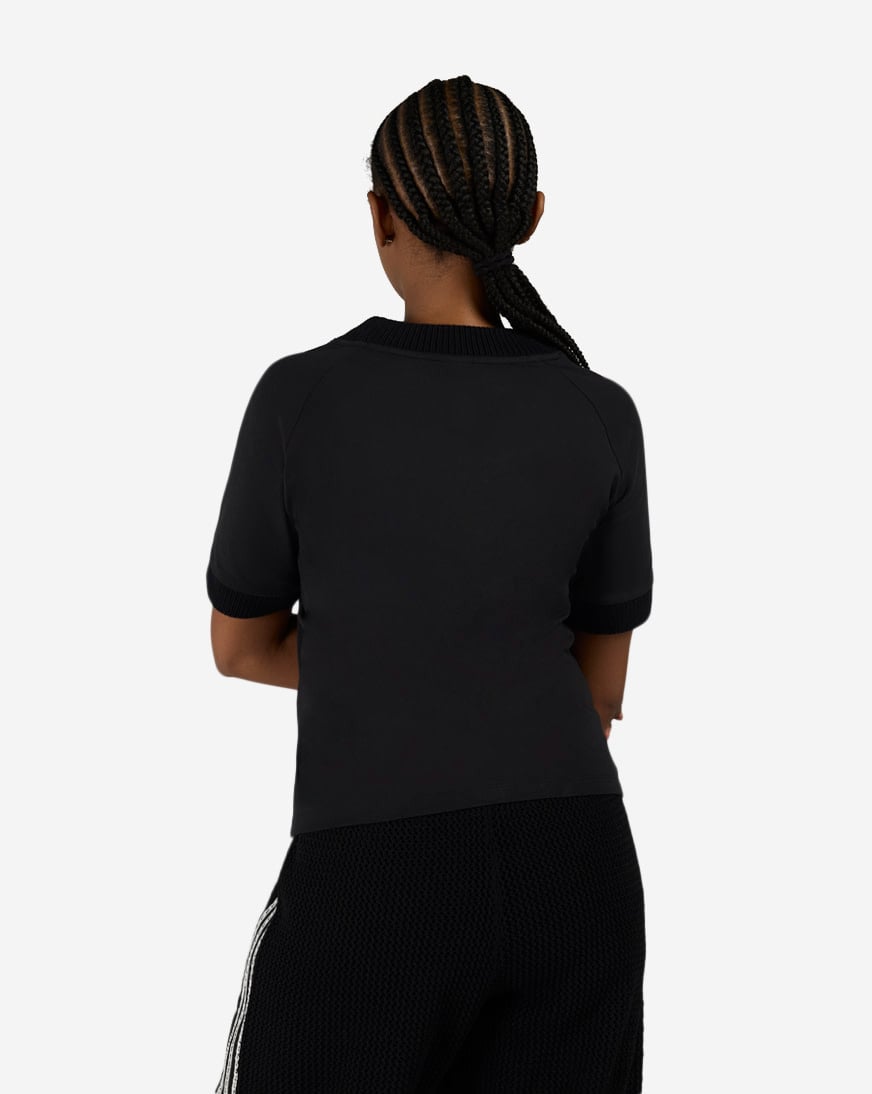 Cali Tee with Knitted Crochet Details