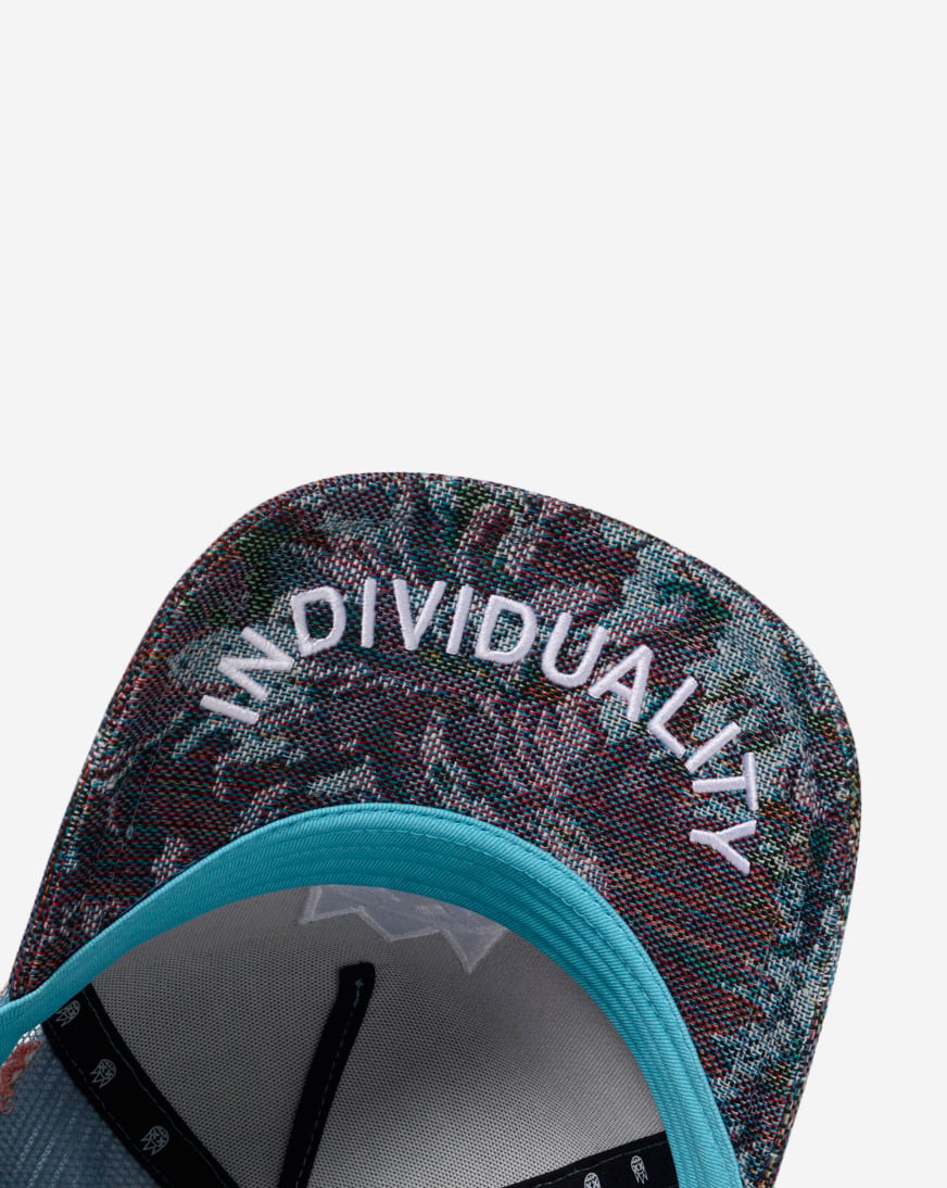 Repeat Tapestry Mesh Back Trucker Hat