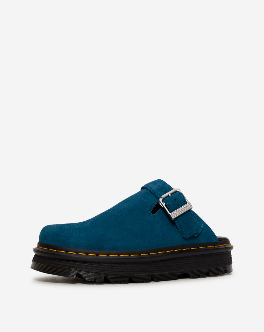 Zebzag Suede Slingback Platform Mules