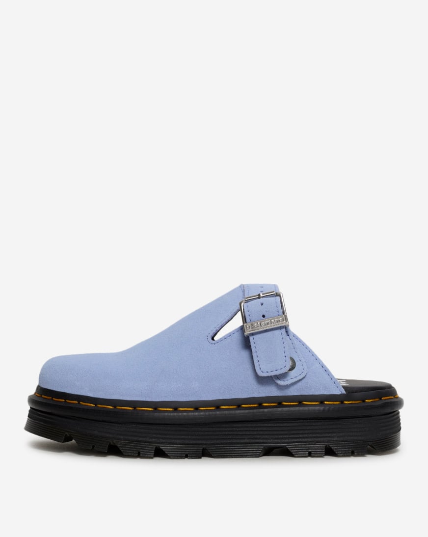 Zebzag Suede Slingback Platform Mules