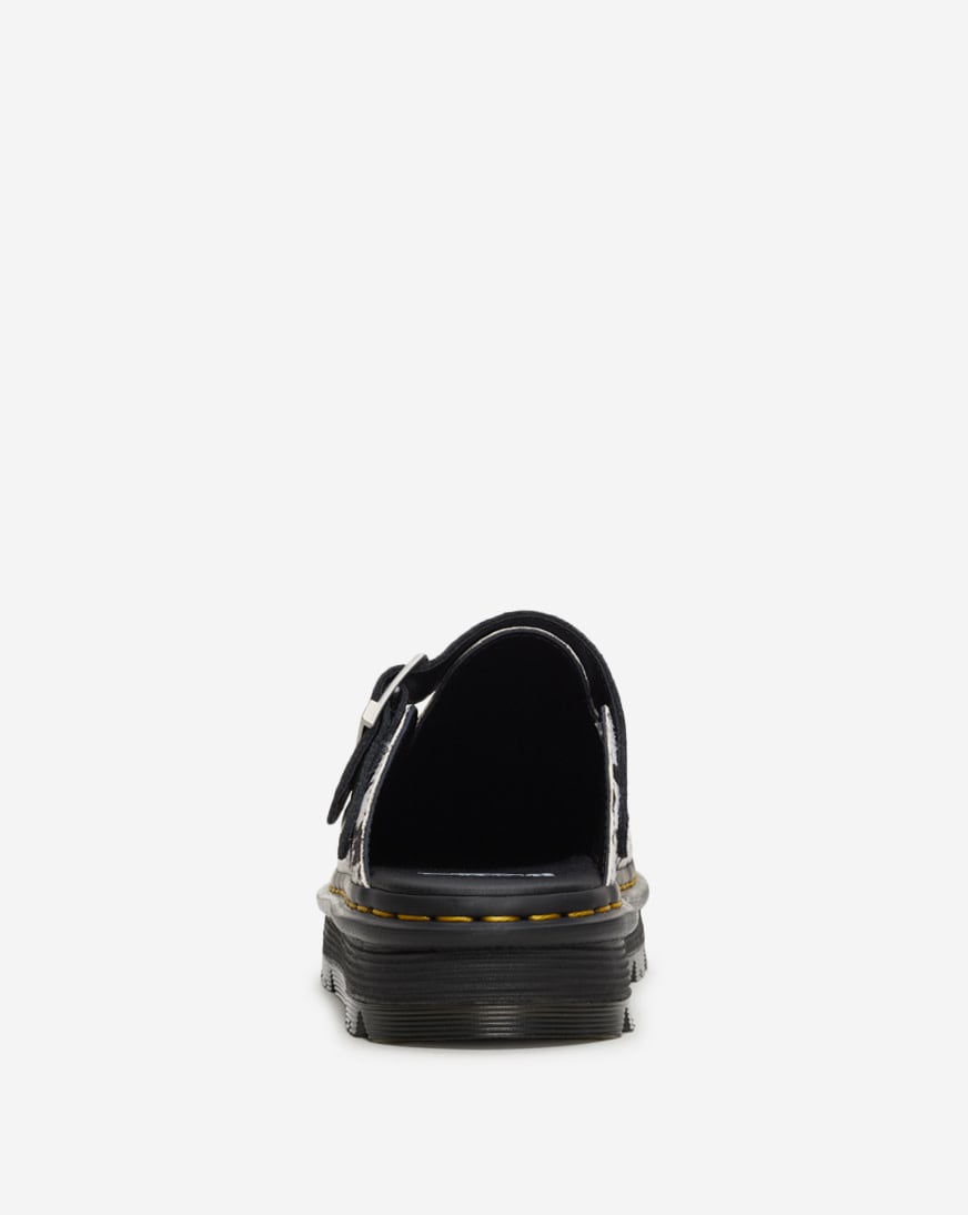 Zebzag Suede Slingback Platform Mules