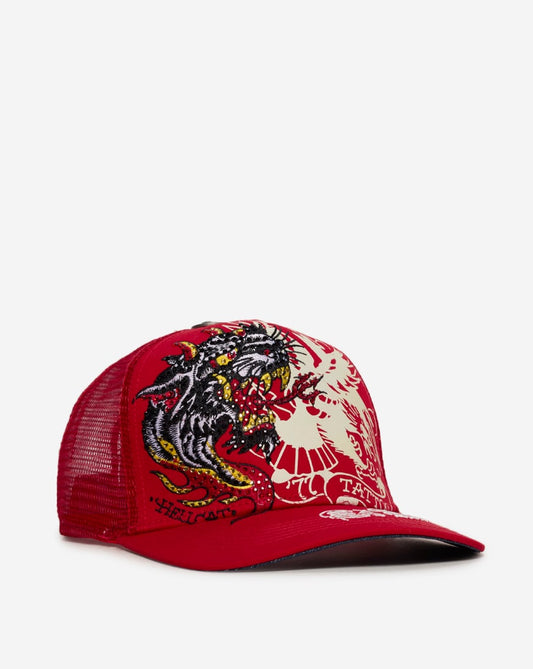Rhinestone Eagle Panther Trucker Hat