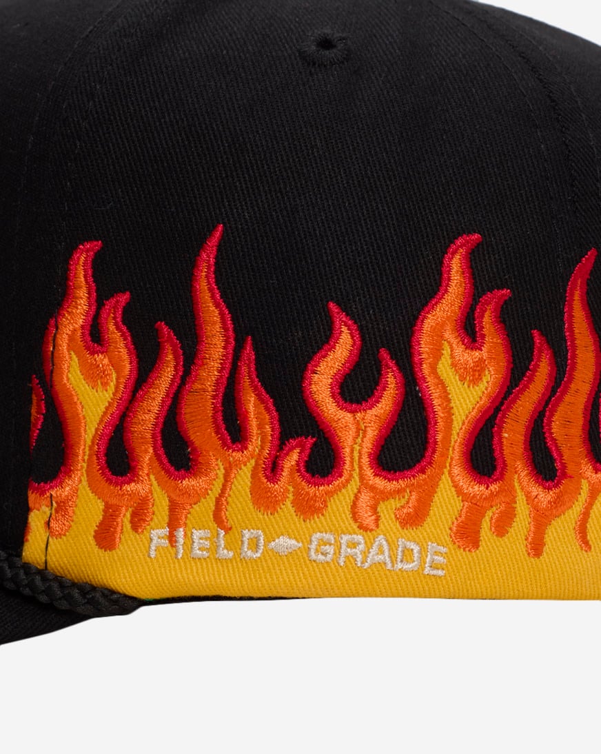Were All Screwed Flame Twill Trucker