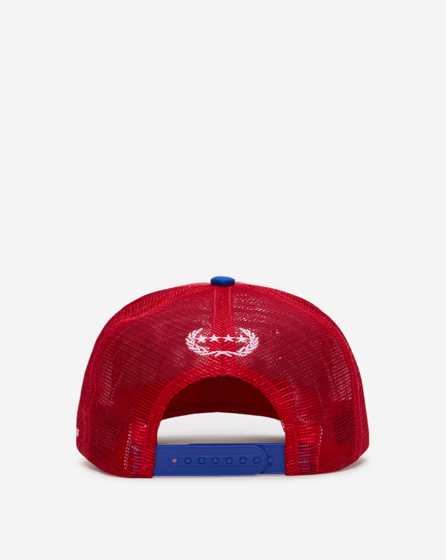 No F Given Varsity 2 Tone Twill Meshback Trucker