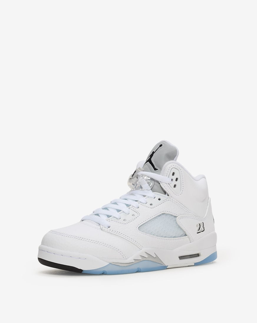 Big Kids' Air Jordan 5 Retro OG "White Metallic"