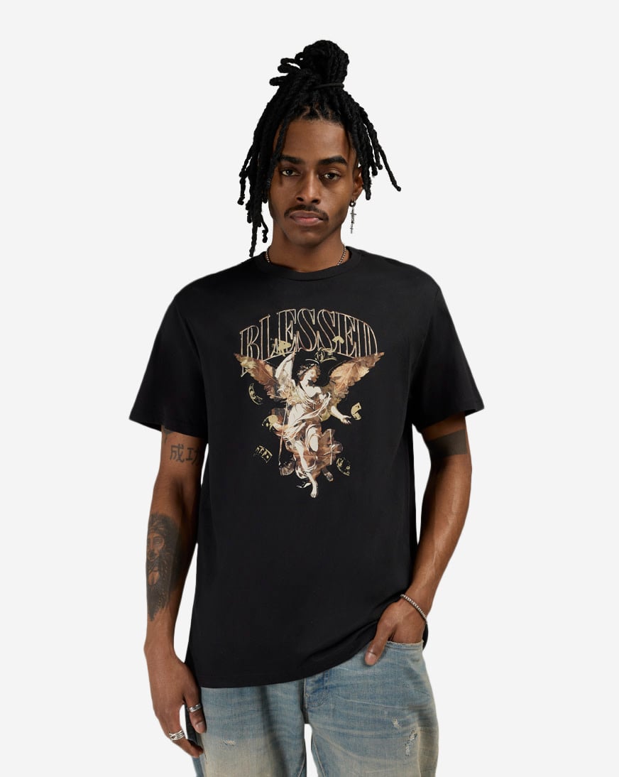 Camo Blessed Angel Tee