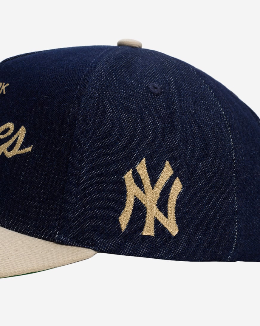 New York Yankees Pro Pinch Denim Chainstitch Snapback Hat