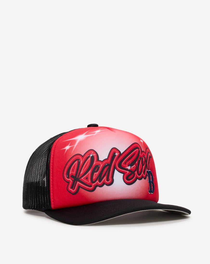 Boston Red Sox Trucker Air Brush Adjustable Hat