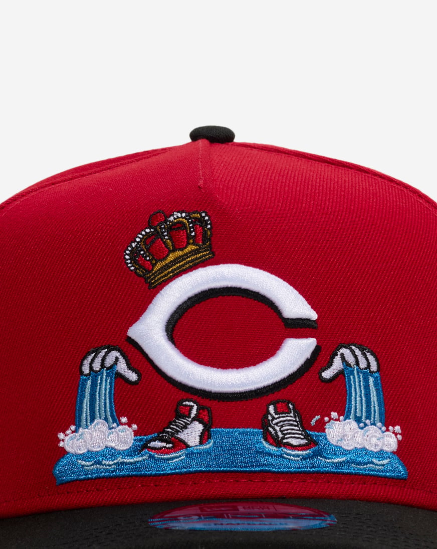 9Fifty Cincinnati Reds Cartoon A-Frame Snapback Hat