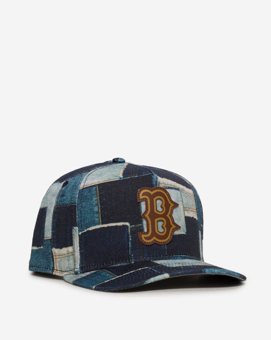 9Fifty Boston Red Sox A-Frame Denim Patchwork Snapback Hat