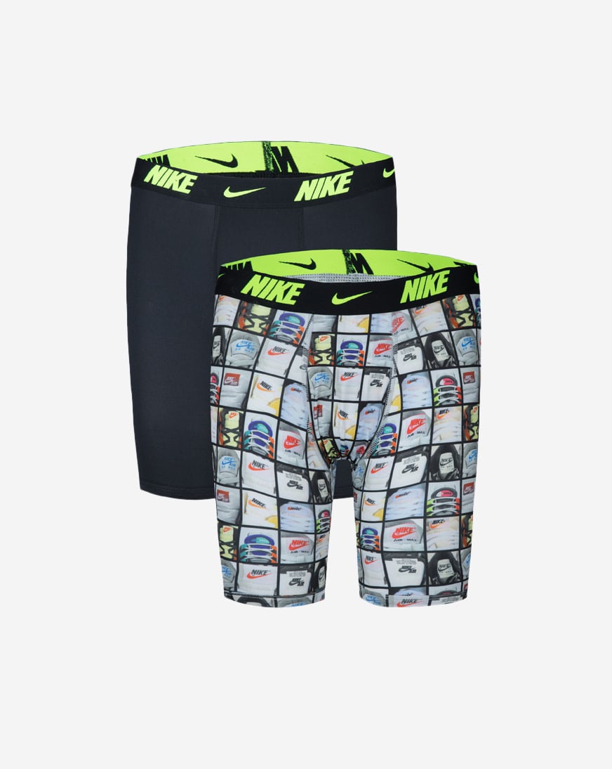 Big Kids' 2PK Printed Long Boxer Briefs