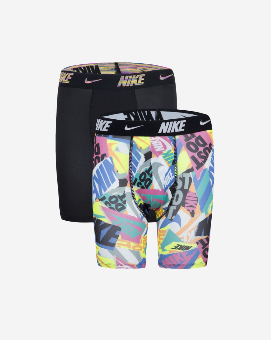 Big Kids' 2PK Printed Long Boxer Briefs