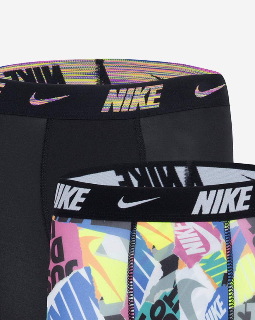 Big Kids' 2PK Printed Long Boxer Briefs