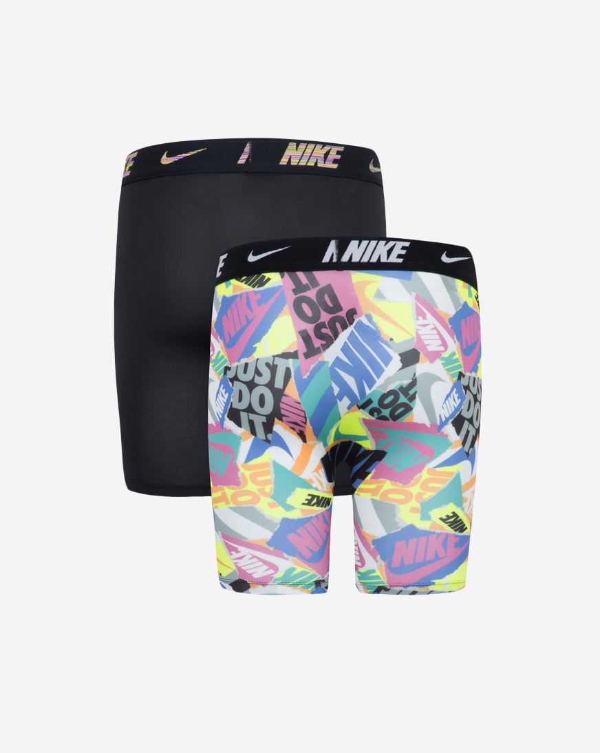 Big Kids' 2PK Printed Long Boxer Briefs