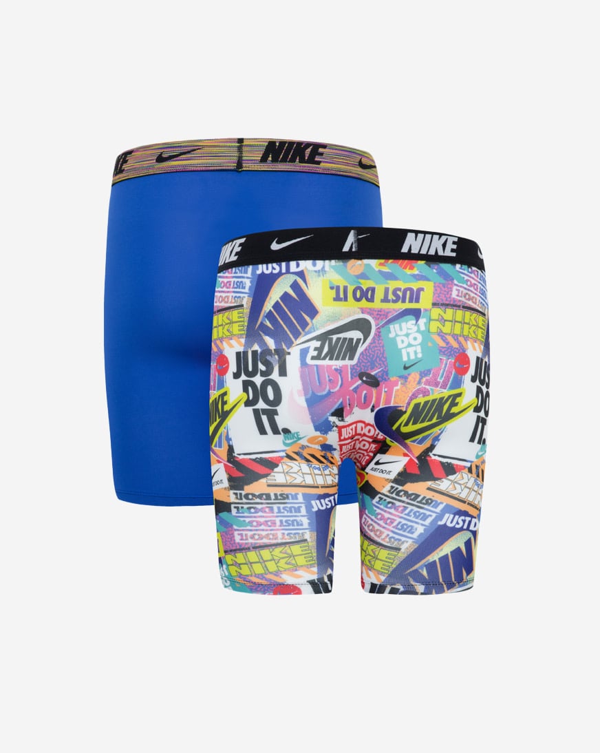 Big Kids' 2PK Printed Long Boxer Briefs