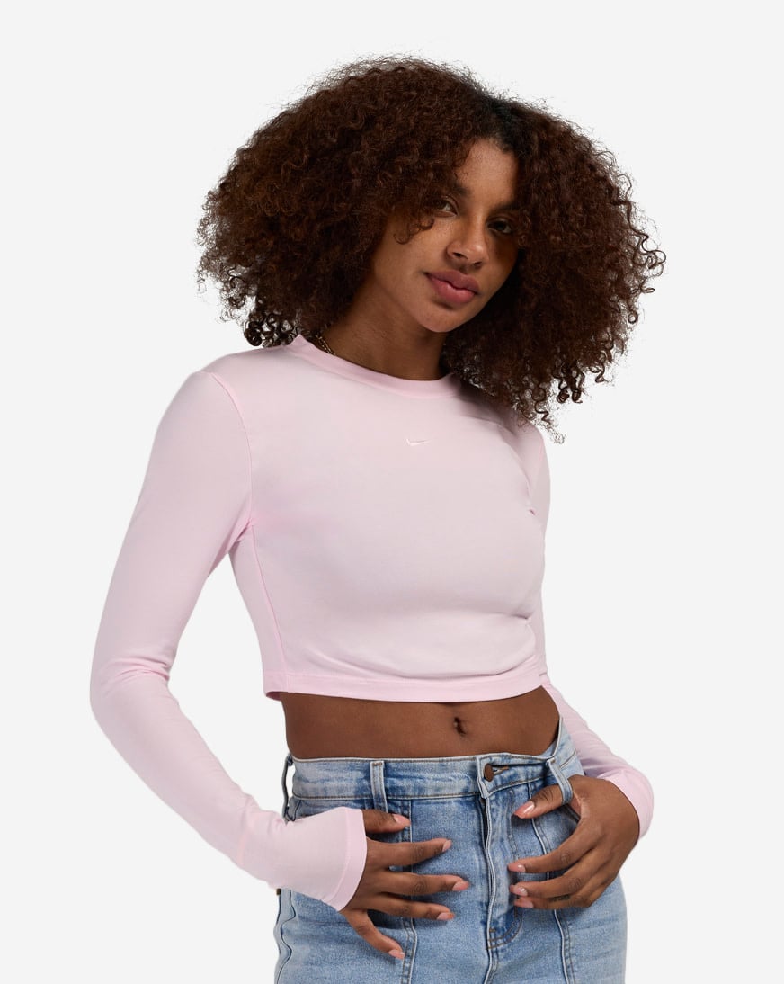 NSW Chill Knit Slim Long-Sleeve Cropped Top