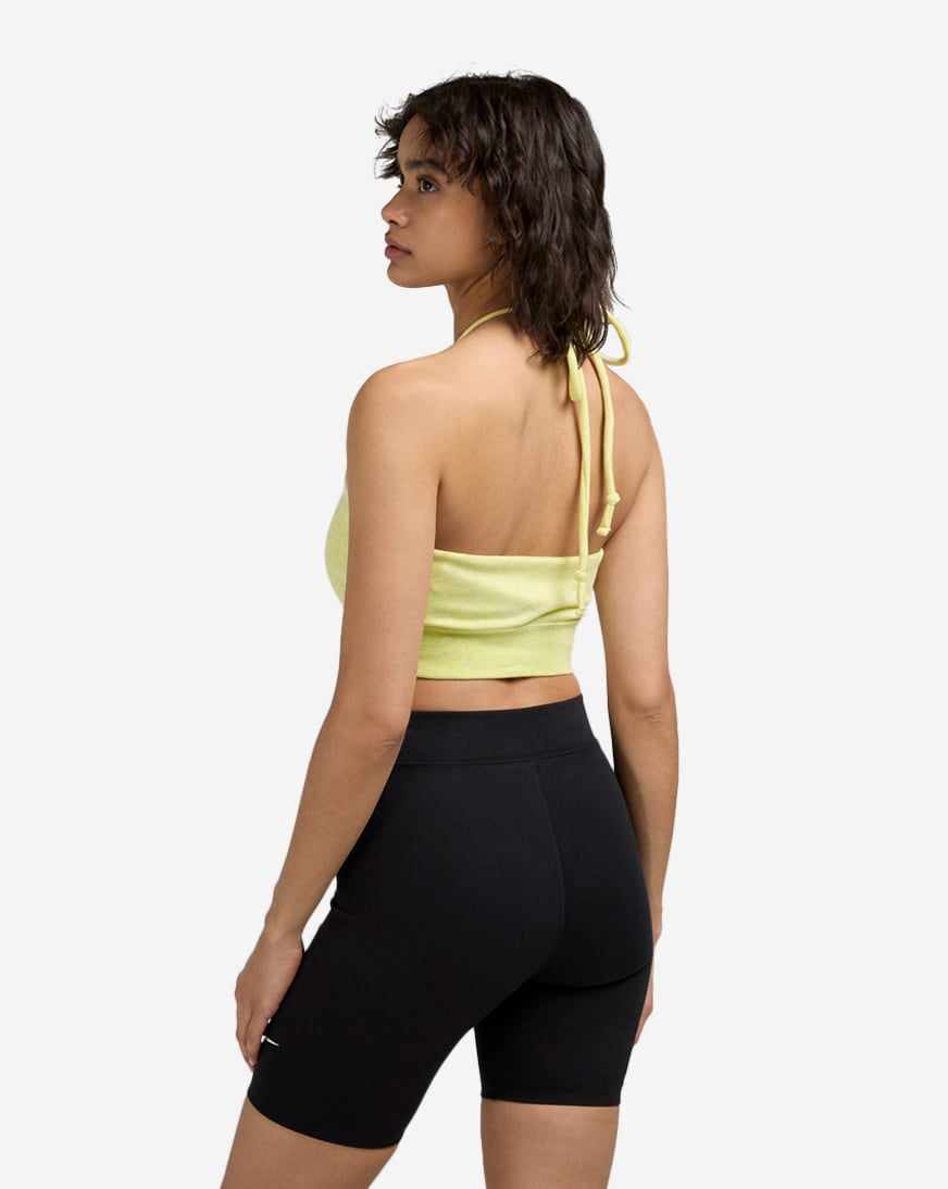 NSW  Chill Terry Slim Cropped French Terry Halter Top