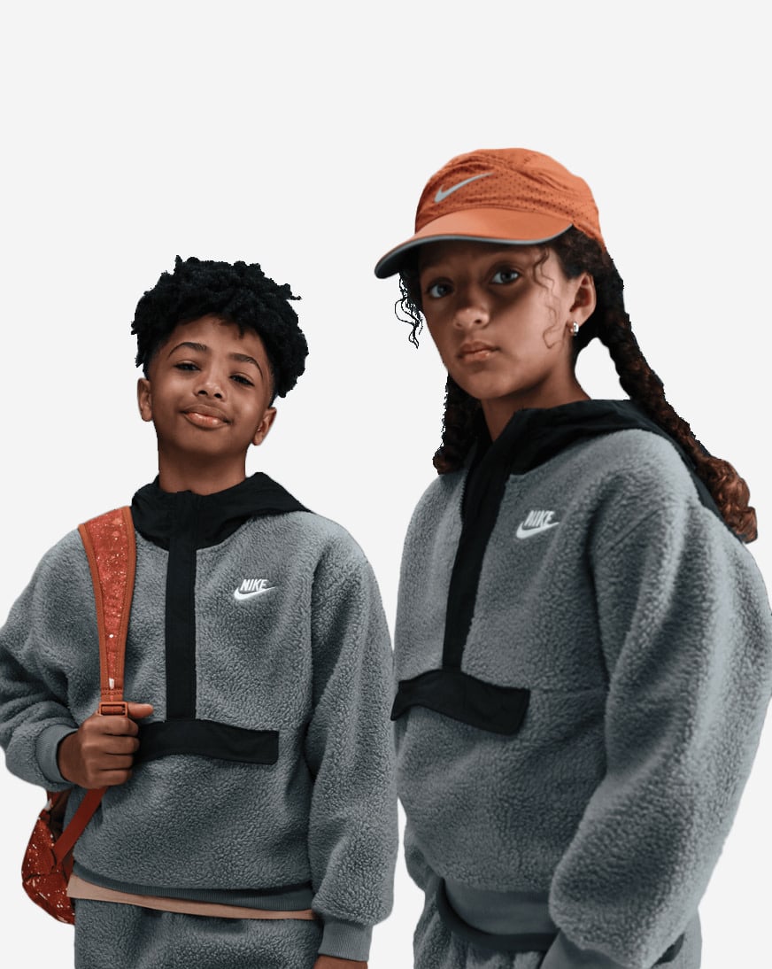 Big Kids' NSW Club Fleece Loose 1/4-Zip Hoodie