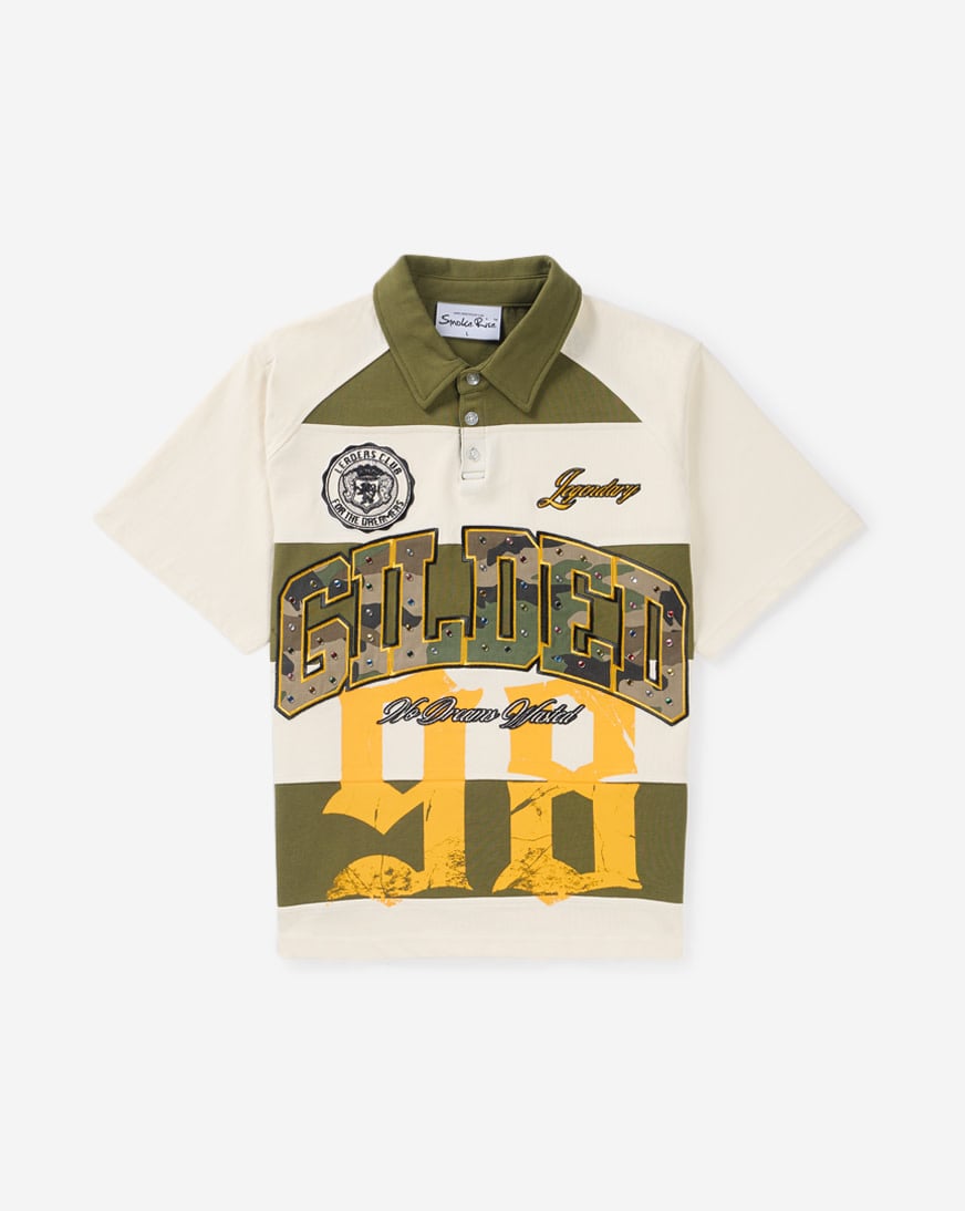 Kids' Striped Rugby Polo Tee