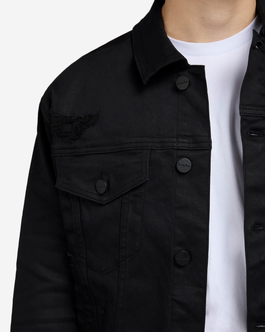 Cropped Basic Denim Jacket