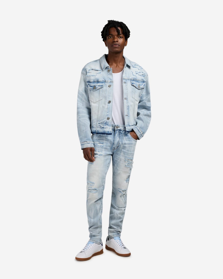 Cropped Basic Denim Jacket