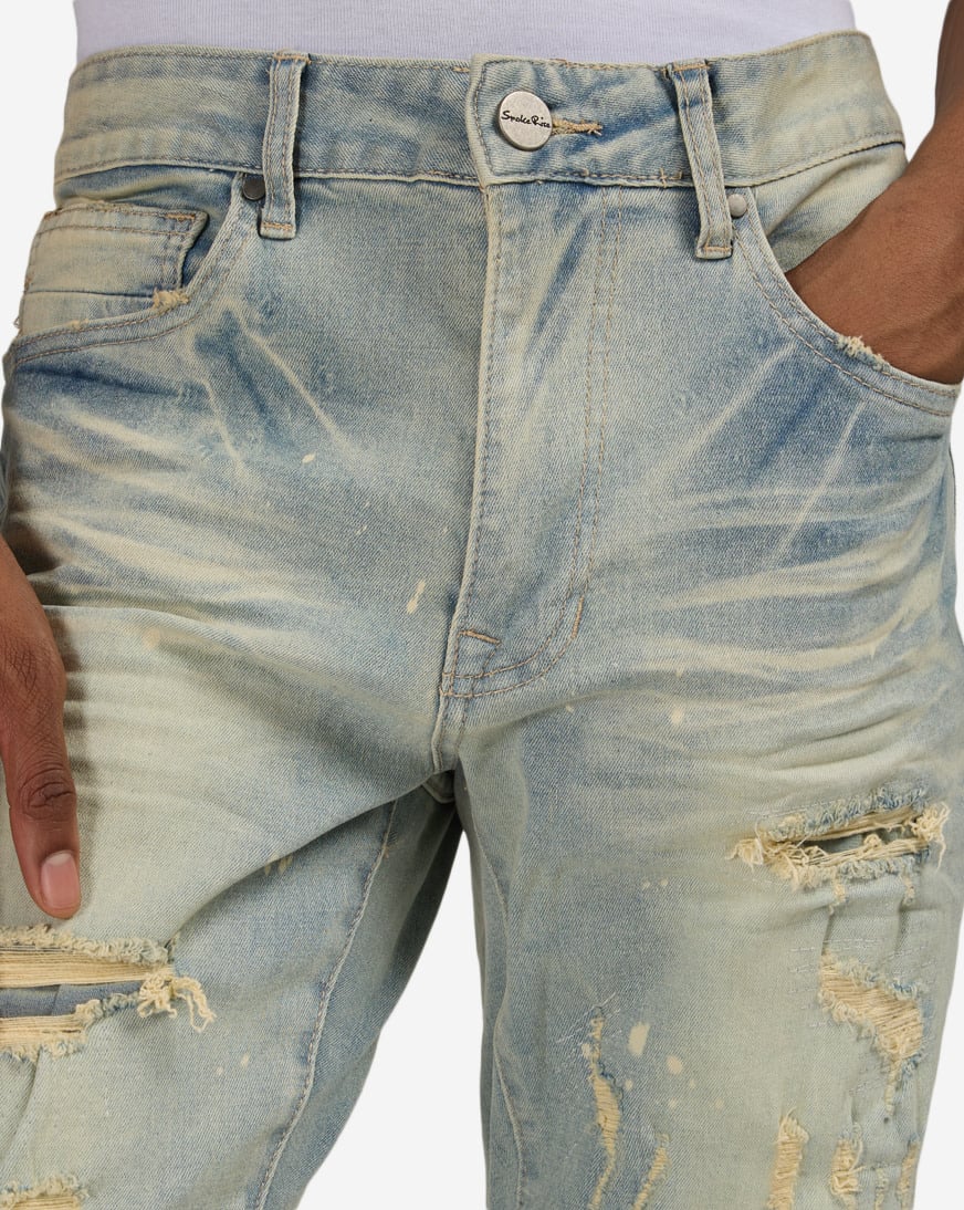 Distressed Heavy Vintage Washed Jean