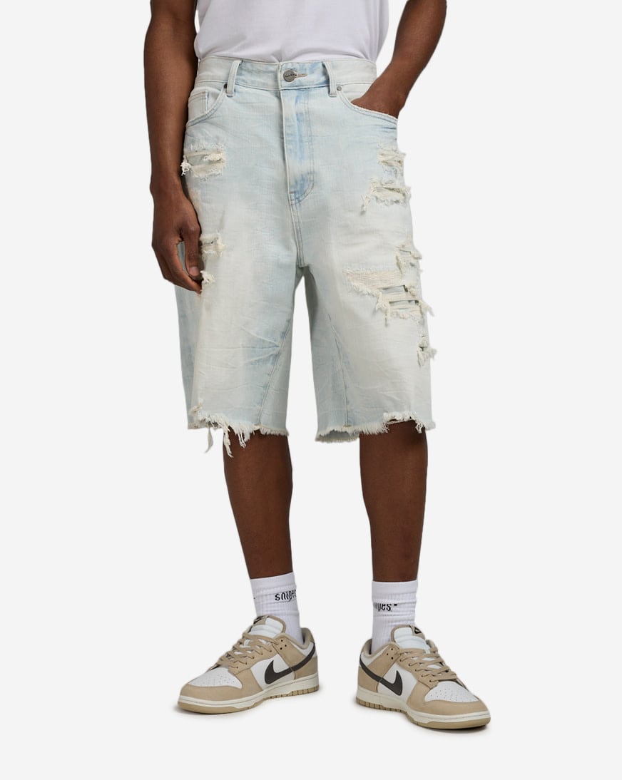 Skater Fit Denim Shorts