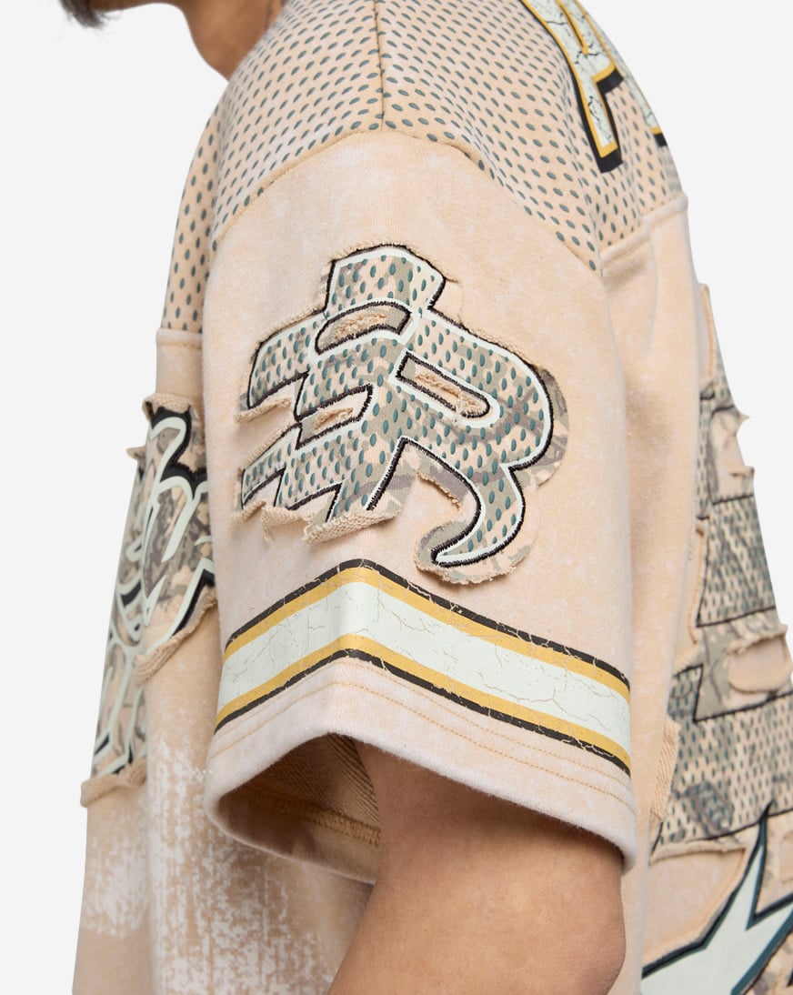 French Terry Crop Graphic Jersey
