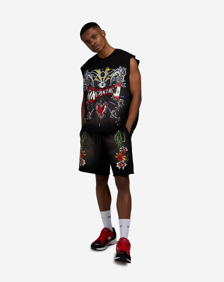 Printed Terry Muscle Tank