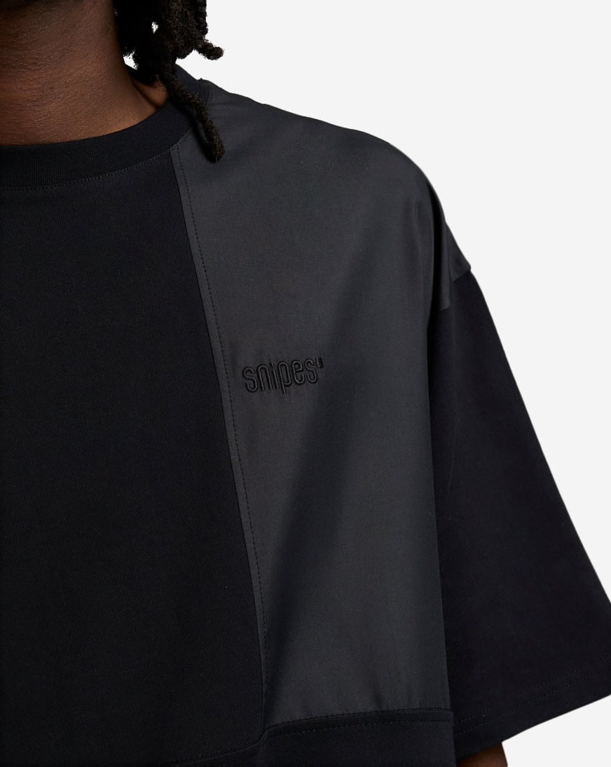 Oversized Contrast Fabric Tee