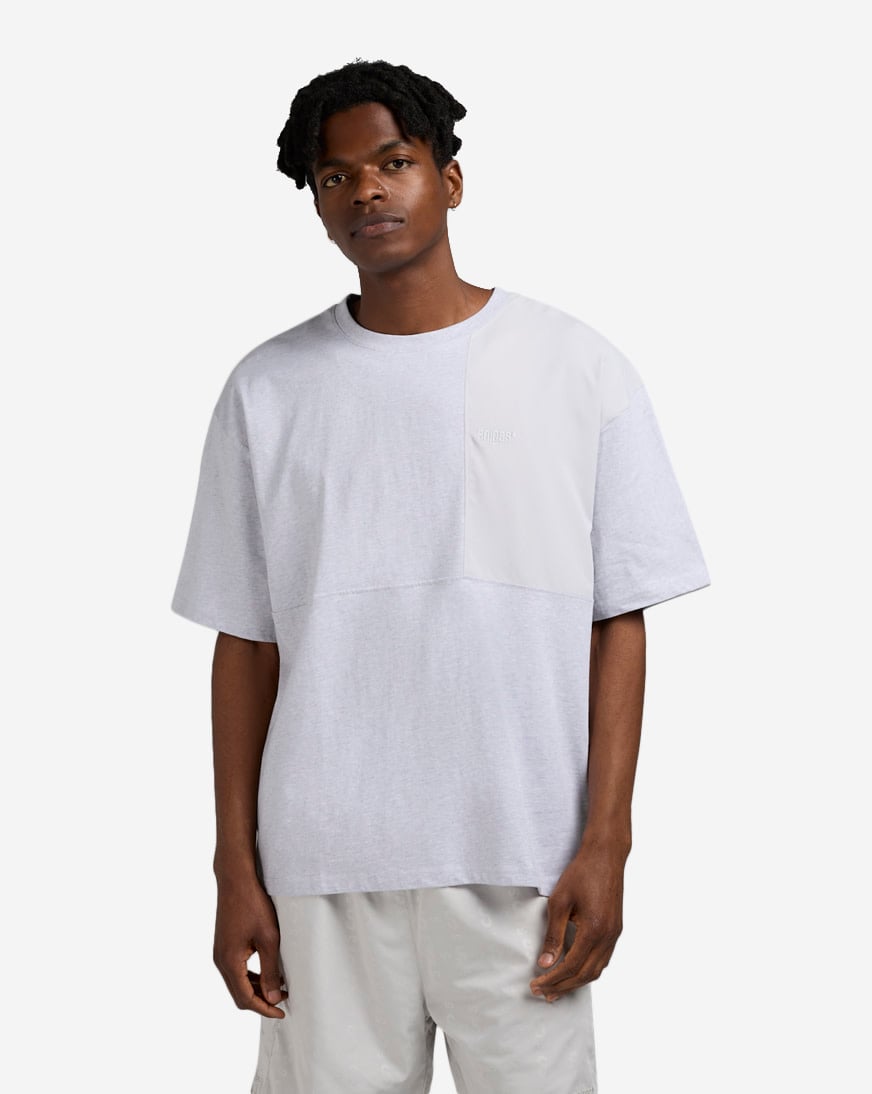 Oversized Contrast Fabric Tee