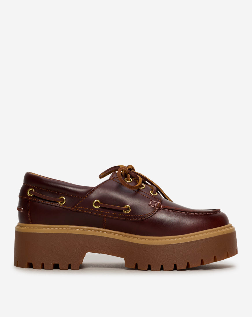 Stone Street Platform Boat Shoe