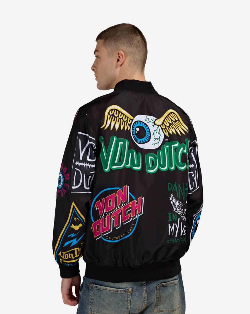 Taslon Allover Print Jacket